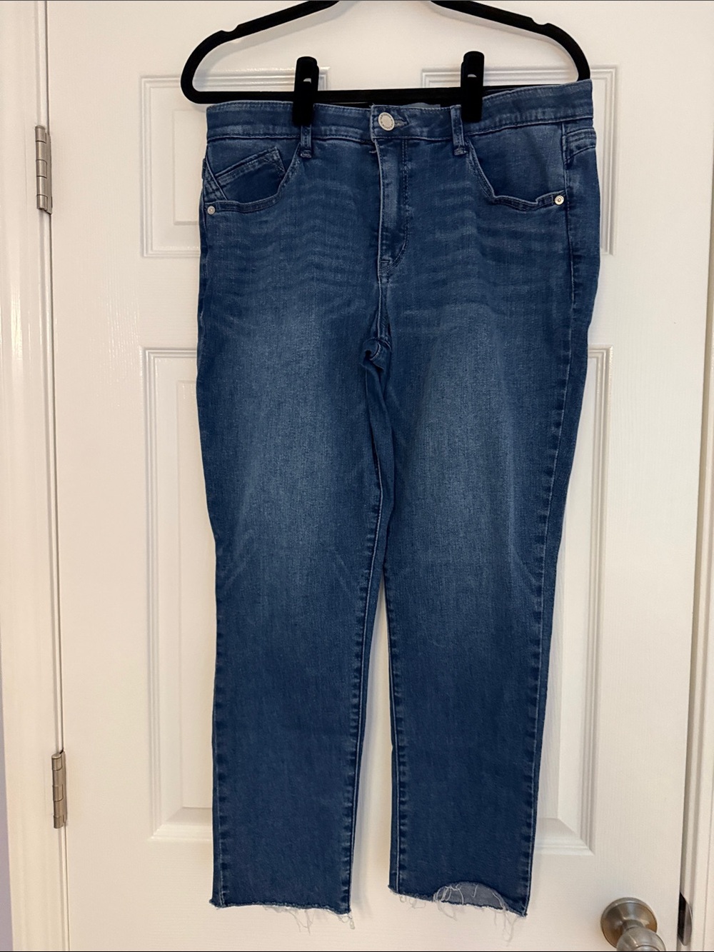 Women's Wit & Wisdom Straight Leg Jeans in Medium Blue Wash
